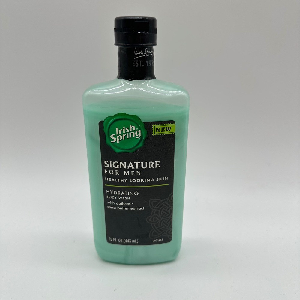 Irish Spring SIGNATURE FOR MEN Hydrating Body Wash, 15oz | HTF DISCONTINUED